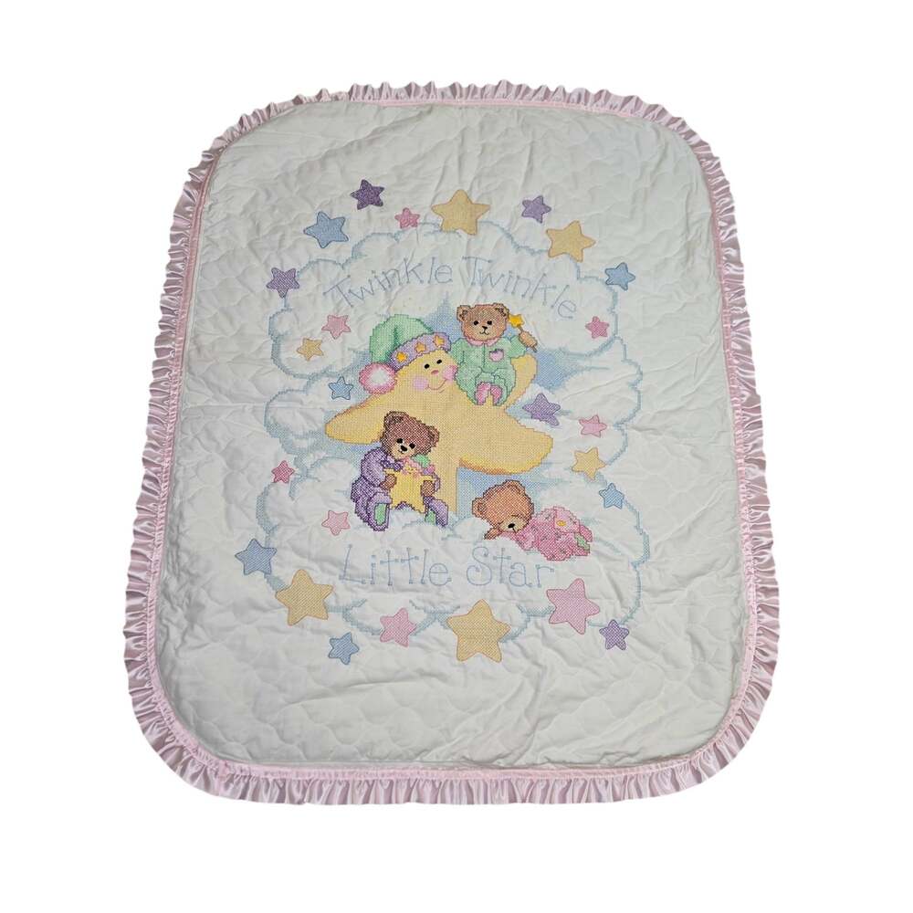 Handmade Baby Blanket Crib Quilt Twinkle Twinkle Little Star